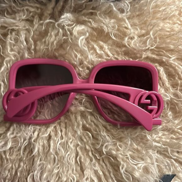 NEW Gucci GG1326S-004-58 FUSHSIA Sunglasses - Picture 10 of 13